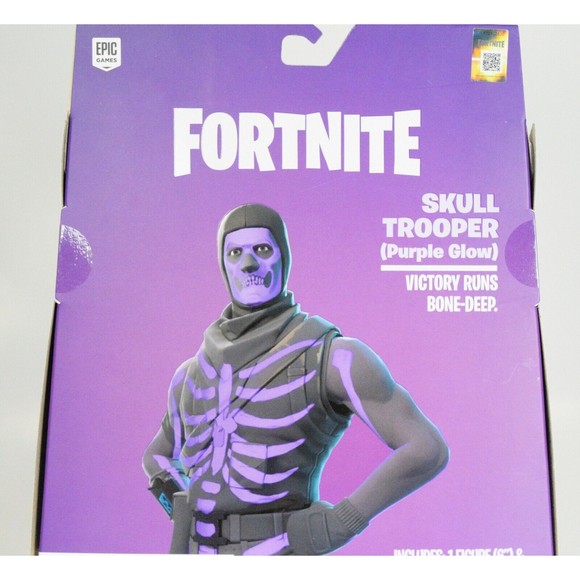 FORTNITE Legendary Series Skull Trooper Purple Glow Action Figure Rare - Picture 10 of 12
